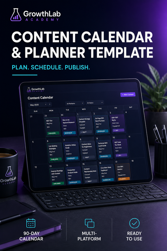 Content Calendar & Planner Template